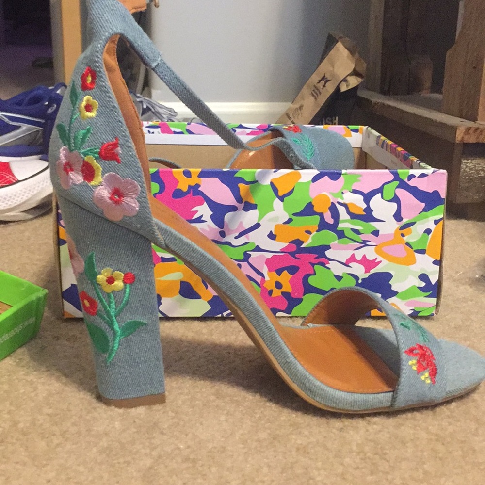 Embroidered Heels